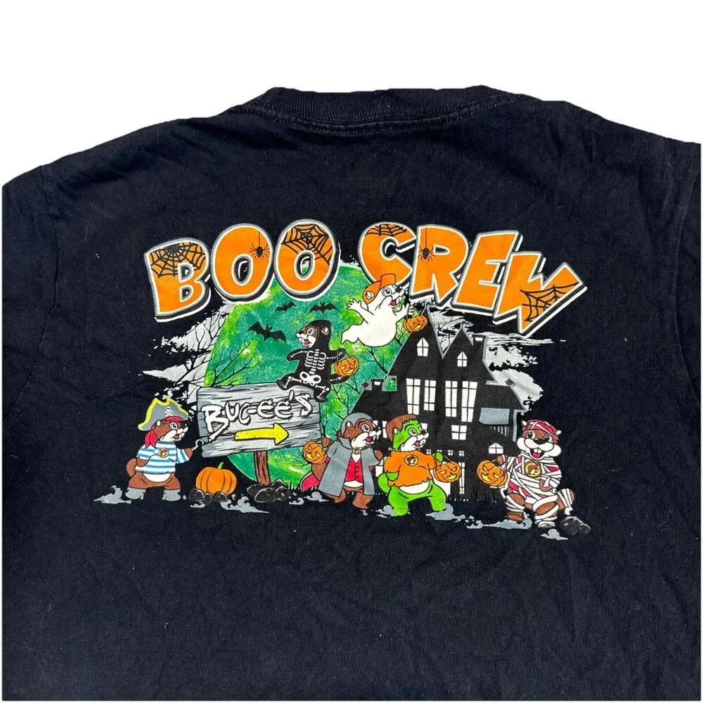 Buc-ee's T-Shirt Youth Medium Black Short Sleeve Tee Halloween